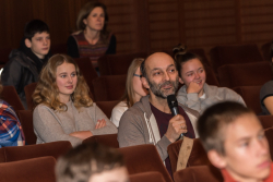 Diskussion mit SchülerInnen und LehrerInnen zum Bodenkinotag 2016 - © Robert Körner